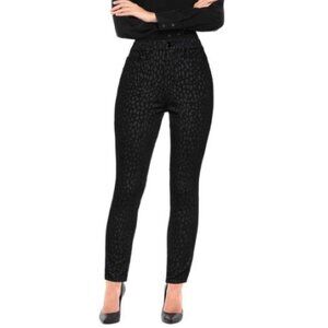 GOOD AMERICAN Good Leg Crop Leopard High Rise Jeans